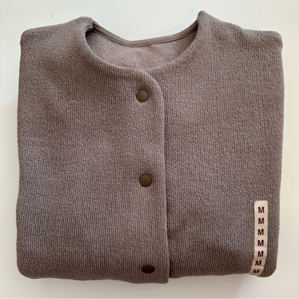 NWT MUJI Fleece Cardigan